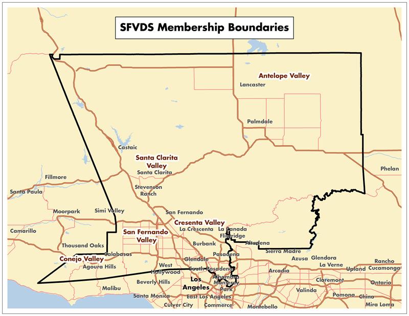 SFVDS Membership Boundaries