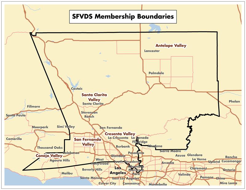 SFVDS Membership Boundaries SFVDS Membership Boundaries